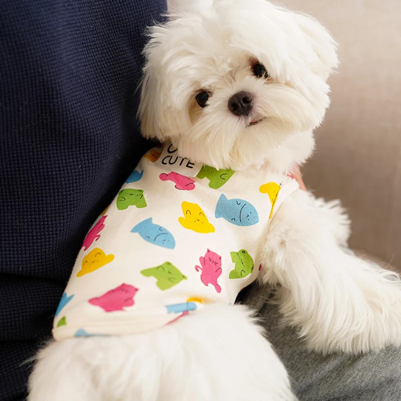 Autumn-summer-Pet-clothing-summer-thin-Teddy-bixiong-Bomei-Chenery-small-puppy-short-pet-sling-pet-4