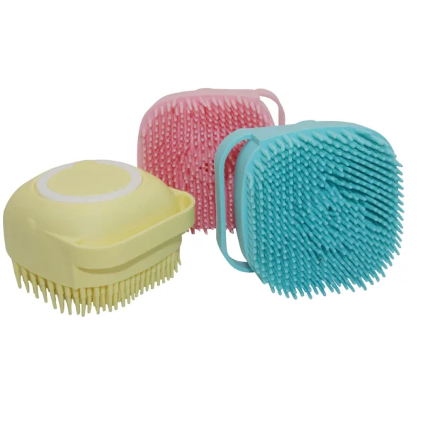 Bathroom Puppy Dog Cat Bath Massage Gloves Brush - Image 4