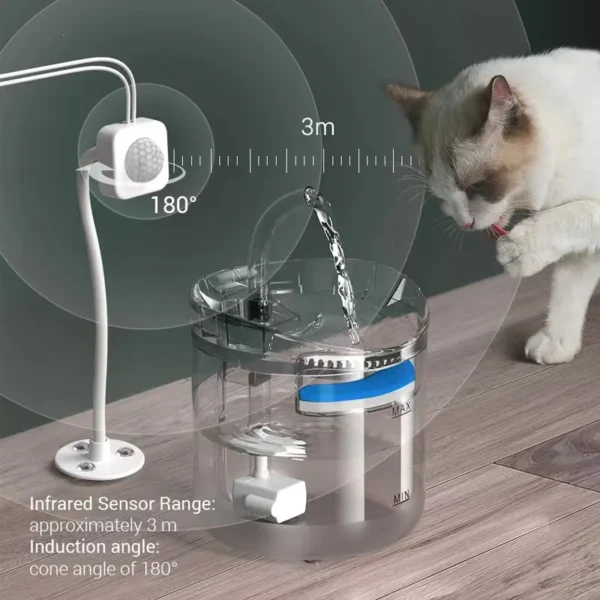 Cat Auto Circulation Fountain Filter Water Dispense - Image 2