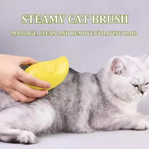 Cat Dog Steamy Brush Steam Brush Electric Sprayer for Massage Pet Grooming tool - Image 2