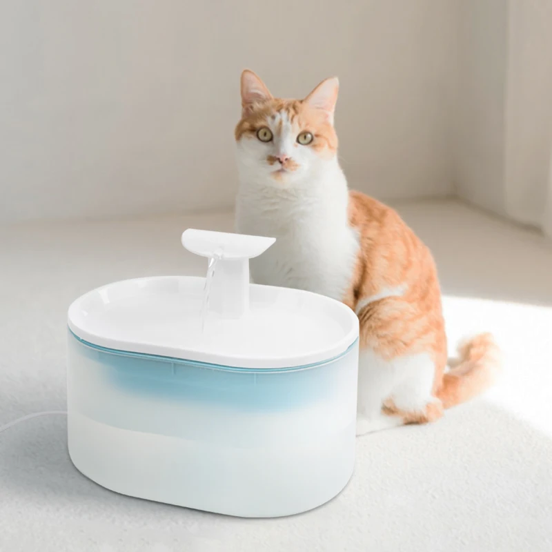 Intelligent-mute-pet-cats-and-dogs-drinking-fountain-quadruple-filter-cycle-USB-charging-fountain-water-transparent