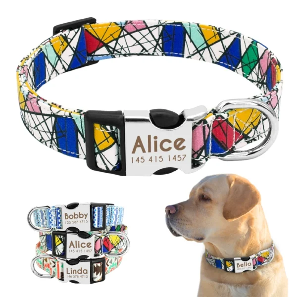 Nylon Dog Collar Personalized - Image 2