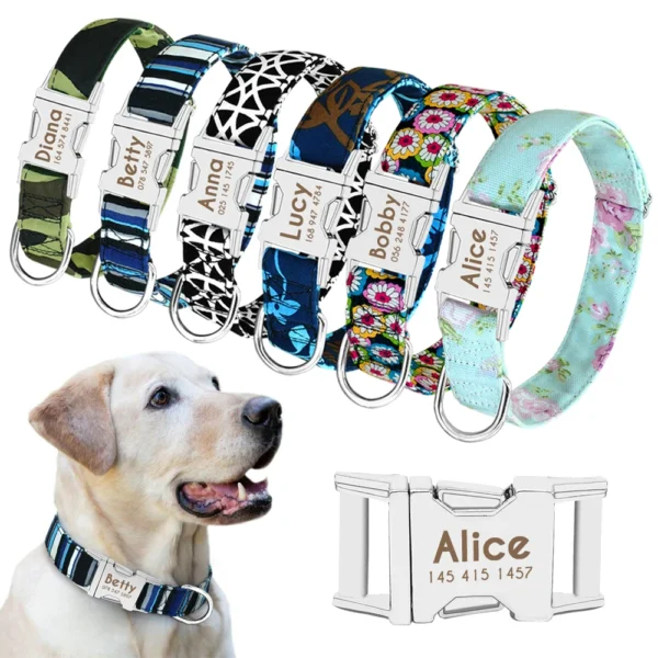 Nylon Dog Collar Personalized - Image 3