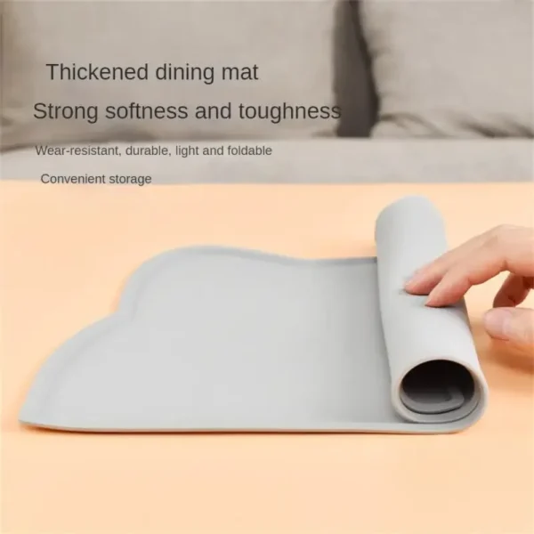 Waterproof Pet Mat For Dog Cat Solid Color Silicone - Image 2